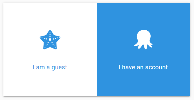 The sign in page offering a guest sign in option