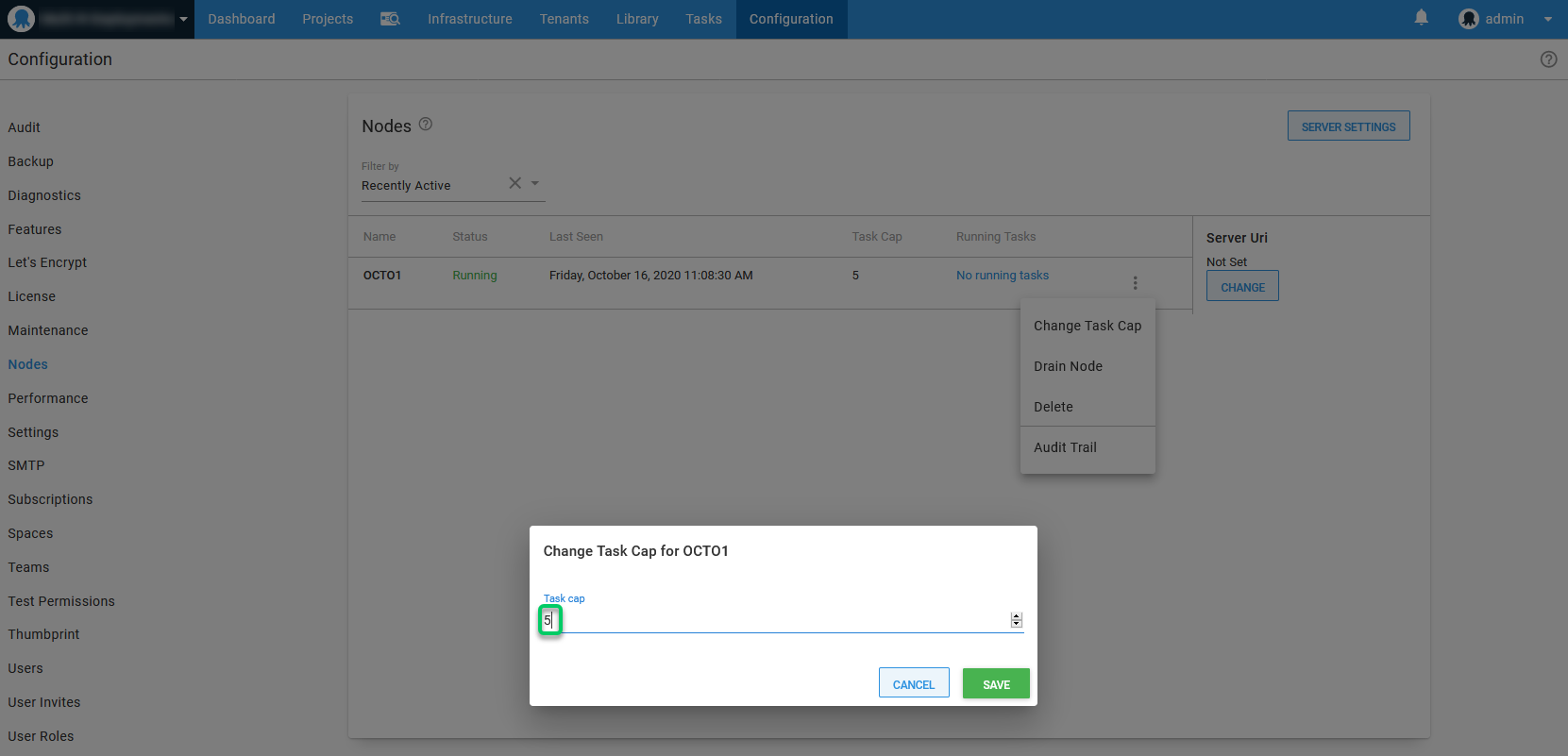 Task caps